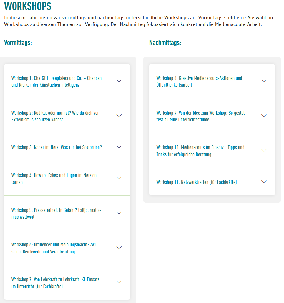 Workshops